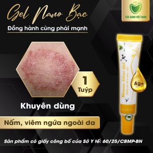 1 Tuýp Gel nano bạc chữa viêm nấm ngứa ngoài da